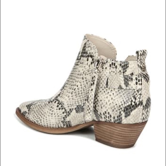 NWOT SAM EDELMAN Neena Snake Leather Booties - Picture 3 of 8